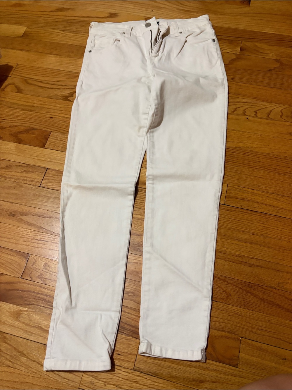 Karen Kane Cream Skinny Jeans